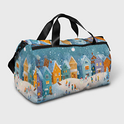 Сумки спортивные Новогодние каникулы, цвет: 3D-принт