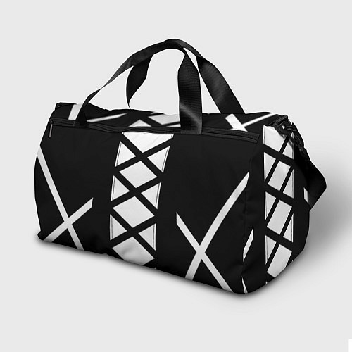 Спортивная сумка Ювентус геометрия полосы линии / 3D-принт – фото 2