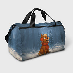 Сумки спортивные Лошадка ловит снежинку, цвет: 3D-принт