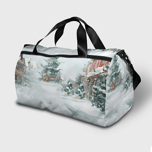 Спортивная сумка Новогодняя лошадка 2026 / 3D-принт – фото 2