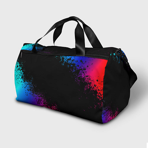 Спортивная сумка Бавария Мюнхен краски неон градиент / 3D-принт – фото 2