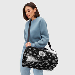 Сумки спортивные Манчестер сити снежинки новый год, цвет: 3D-принт — фото 2