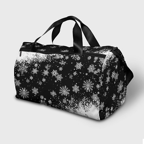 Спортивная сумка Манчестер сити снежинки новый год / 3D-принт – фото 2