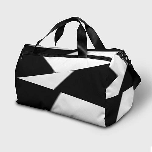 Спортивная сумка Реал Мадрид геометрия полосы / 3D-принт – фото 2