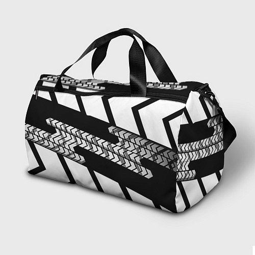 Спортивная сумка Реал Мадрид краски полосы / 3D-принт – фото 2