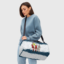 Сумки спортивные Шрек и Осел - новый год, цвет: 3D-принт — фото 2