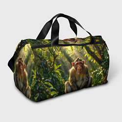 Сумки спортивные Лесная обезьянка, цвет: 3D-принт