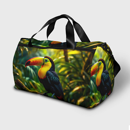 Спортивная сумка Тукан на ветке / 3D-принт – фото 2