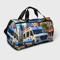 Сумки спортивные Машина скорой помощи, цвет: 3D-принт