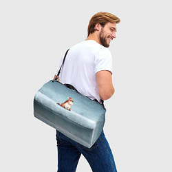 Сумки спортивные Лошадь сидит на снегу, цвет: 3D-принт — фото 2