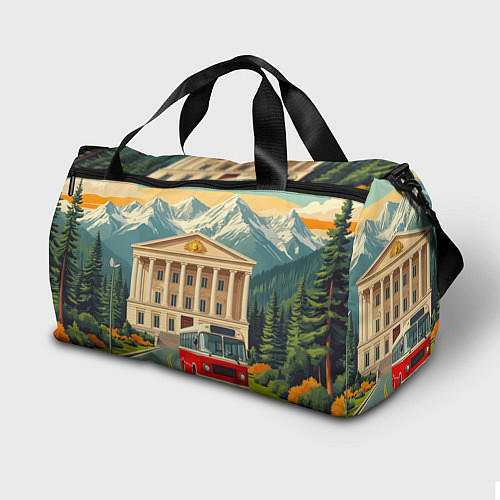 Спортивная сумка Классика у подножия гор / 3D-принт – фото 2