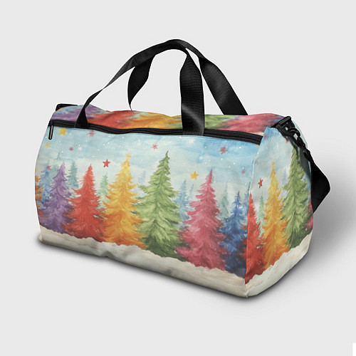 Спортивная сумка Санта с котенком / 3D-принт – фото 2