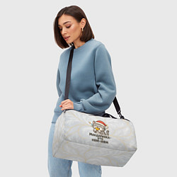 Сумки спортивные Мандаринка - это ням-ням - котик с мандаринкой, цвет: 3D-принт — фото 2