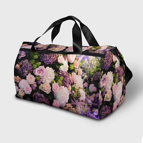 Спортивная сумка Весенние цветы / 3D-принт – фото 2