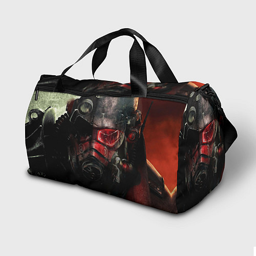Спортивная сумка Fallout Red / 3D-принт – фото 2