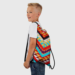 Рюкзак-мешок Вышивка шерстью, цвет: 3D-принт — фото 2