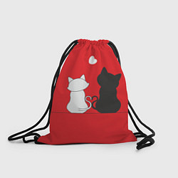 Рюкзак-мешок Cat Love, цвет: 3D-принт