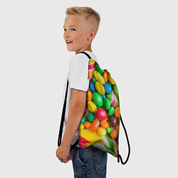 Рюкзак-мешок Сладкие конфетки, цвет: 3D-принт — фото 2