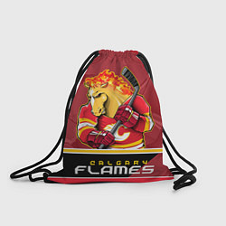 Рюкзак-мешок Calgary Flames, цвет: 3D-принт