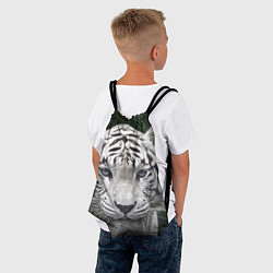 Рюкзак-мешок Белый тигр, цвет: 3D-принт — фото 2