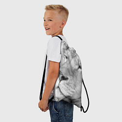 Рюкзак-мешок Мудрый лев, цвет: 3D-принт — фото 2