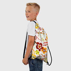 Рюкзак-мешок Летние цветы, цвет: 3D-принт — фото 2