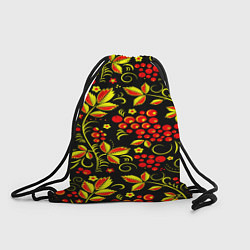 Рюкзак-мешок Хохлома, цвет: 3D-принт