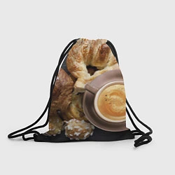Рюкзак-мешок Приятный завтрак, цвет: 3D-принт