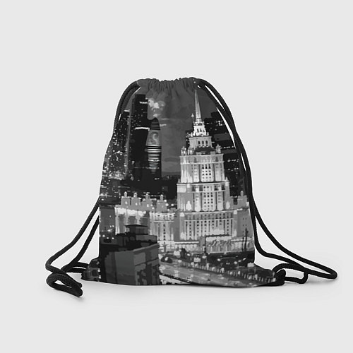 Мешок для обуви Огни ночной Москвы / 3D-принт – фото 2