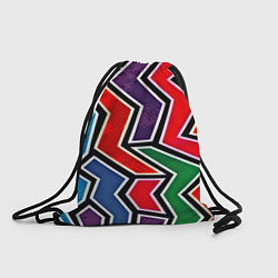 Рюкзак-мешок Изогнутые линии, цвет: 3D-принт