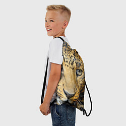 Рюкзак-мешок Улыбка леопарда, цвет: 3D-принт — фото 2