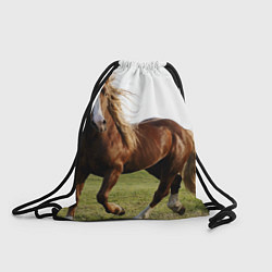 Рюкзак-мешок Бегущая лошадь, цвет: 3D-принт