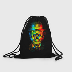Рюкзак-мешок Череп в шляпе, цвет: 3D-принт