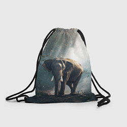 Рюкзак-мешок Слон в лесу, цвет: 3D-принт