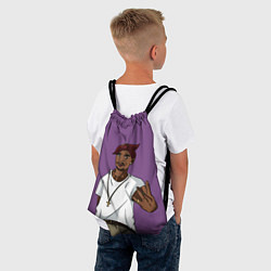 Рюкзак-мешок 2Pac Gangsta, цвет: 3D-принт — фото 2