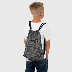 Рюкзак-мешок Gray pattern, цвет: 3D-принт — фото 2