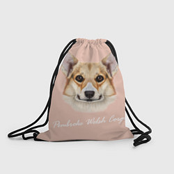 Рюкзак-мешок Pembroke welsh Corgi, цвет: 3D-принт