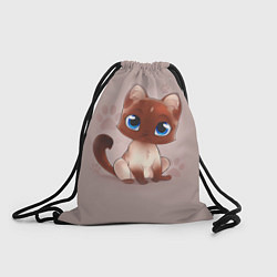 Рюкзак-мешок Киска, цвет: 3D-принт