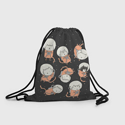 Рюкзак-мешок Космические котики, цвет: 3D-принт