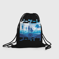 Рюкзак-мешок No Game No Life, цвет: 3D-принт