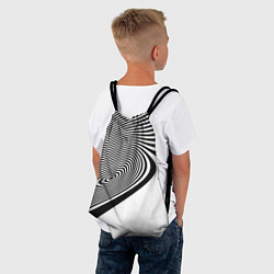 Рюкзак-мешок Black & White Illusion, цвет: 3D-принт — фото 2