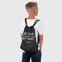 Рюкзак-мешок MLG Git Gud or Git Rekt цвета 3D-принт — фото 2