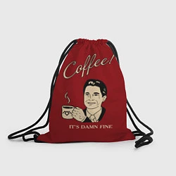 Рюкзак-мешок Coffee: it's damn fine, цвет: 3D-принт