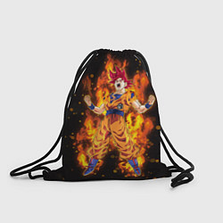 Рюкзак-мешок Fire Goku, цвет: 3D-принт