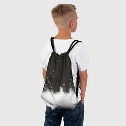 Рюкзак-мешок Ночная полянка, цвет: 3D-принт — фото 2