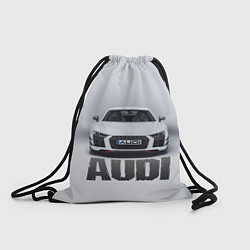 Рюкзак-мешок Audi серебро, цвет: 3D-принт