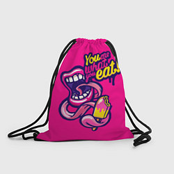 Рюкзак-мешок Ты то Что ты ешь ^^, цвет: 3D-принт
