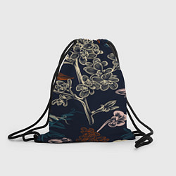 Рюкзак-мешок Цветочный pattern, цвет: 3D-принт
