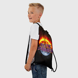 Рюкзак-мешок Black Sabbath земля в огне, цвет: 3D-принт — фото 2