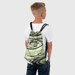 Рюкзак-мешок Серый узор, цвет: 3D-принт — фото 2